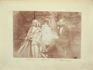 Portret grupowy z panem i panią Adair Craigie, panią James Brewster i sir Davidem Brewsterem