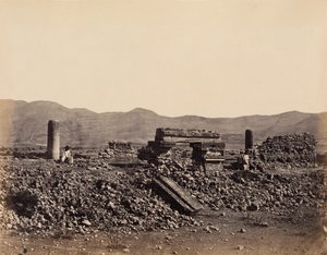 Drugi Pałac w Mitli, Meksyk, luty 1860. autorstwa Désiré Charnay