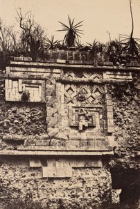 Uxmal, indyjska płaskorzeźba, Pałac Zakonnic (Uxmal, Bas Relief de l