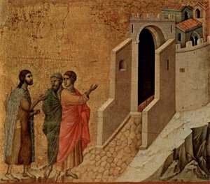 Duccio di Buoninsegna Emaus autorstwa Duccio di Buoninsegna