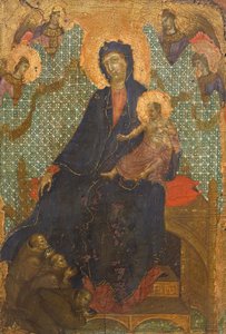 Madonna franciszkanów, Duccio di Buoninsegna (ok. 1255 - pre-1319), tempera na desce, 235x16 cm autorstwa Duccio di Buoninsegna
