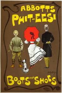 Sklep Abbots Phit-ees, buty i buty, Londyn autorstwa Dudley Hardy