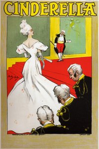 Literatura. Bajki. Kopciuszek. Plakat Dudleya Hardy