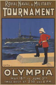 Plakat do Królewskiego Turnieju Morskiego i Wojskowego, 1910