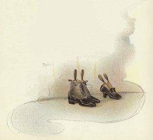 Buty przed drzwiami sypialni w hotelu Claridge