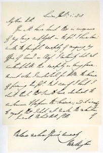 List księcia Wellington do generała Rowlanda Hilla, 1 lutego 1828 r. autorstwa Duke of Wellington