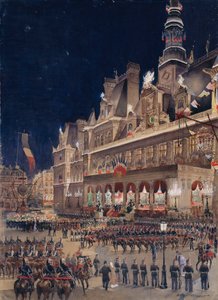 Przyjęcie rosyjskiego admirała Avellana w ratuszu, 19 października autorstwa Dumont Valiquet Dumont Valiquet