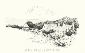 U podnóża South Downs (litografia) autorstwa Duncan Moul
