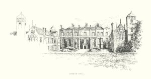 Cobham Hall (litografia) autorstwa Duncan Moul