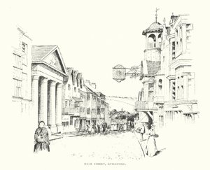 High Street, Guildford (litografia) autorstwa Duncan Moul
