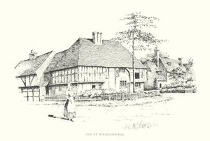 Zajazd w Hollingbourne (litografia) autorstwa Duncan Moul