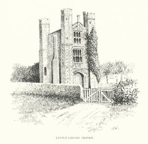 Little Leighs Priory (litografia) autorstwa Duncan Moul