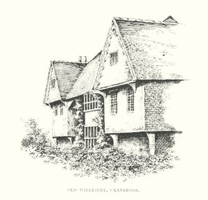 Old Willesley, Cranbrook (litografia) autorstwa Duncan Moul