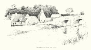 Pulborough, od strony rzeki Arun (litografia) autorstwa Duncan Moul