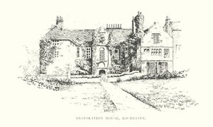Restoration House, Rochester (litografia) autorstwa Duncan Moul