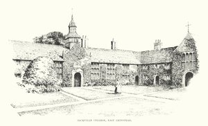 Sackville College, East Grinstead (litografia) autorstwa Duncan Moul