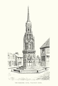 The Eleanor Cross, Waltham Cross (litografia)