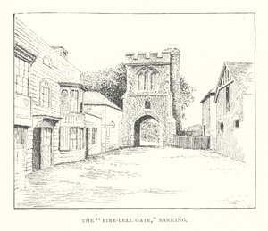 "Fire-Bell Gate", Barking (litografia)