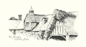 The Stables, Ightham Mote (litografia) autorstwa Duncan Moul