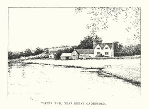 Water End, w pobliżu Great Gaddesden (litografia) autorstwa Duncan Moul