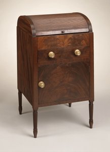 Toaletka Tambour, 1795-1810 (mahoń i topola tulipanowa)