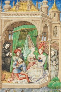 Strona z "La Belle Dame Sans Merci" Alaina Chartiera, Paryż, początek XV w.