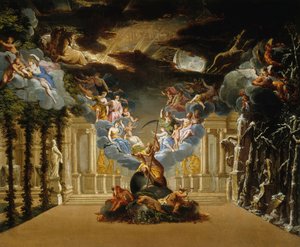 Scenografia do Prologu Tragédie lyrique Atys Jeana-Baptiste