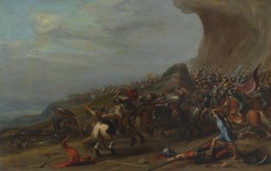 Dawid zabijający Goliata autorstwa Dutch
