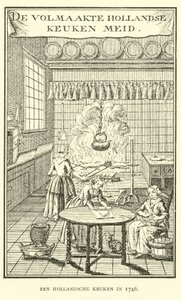 Kuchnia holenderska w 1746 r. autorstwa Dutch School