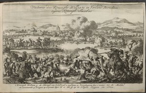 Bitwa z udziałem armii Wilhelma III autorstwa Dutch School