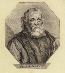 Adam Van Oort, urodzony jako Adam van Noort, belgijski artysta. Grawerowane przez Johanna Georga Waldreicha autorstwa Dutch School