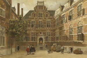 Dziedziniec Domu Wschodnioindyjskiego, Amsterdam autorstwa Dutch School
