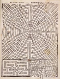 Projekty labiryntów z książki „Holenderski ogrodnik” Johanna van der Groena, opublikowanej w 1699 r. autorstwa Dutch School