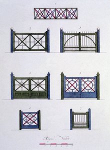 Projekty z Magazine of Garden Gems autorstwa G. van Laara, opublikowane 1802 autorstwa Dutch School