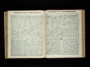 Parter w stylu francuskim, z „Holenderskiego ogrodnika” Johanna van der Groena, opublikowany 1699 (rycina) (patrz także 171922 autorstwa Dutch School