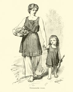 germańska kobieta autorstwa Dutch School