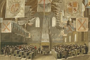 Wielka Sala Binnenhof, Haga, Holandia autorstwa Dutch School