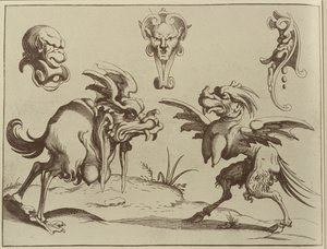 Groteski, 1637 autorstwa Dutch School