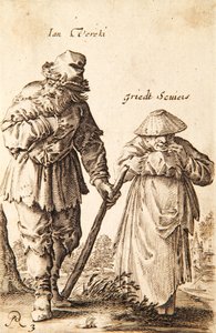 Ian Verecki i Griedt Scuiers (akwaforta i grawerowanie) autorstwa Dutch School
