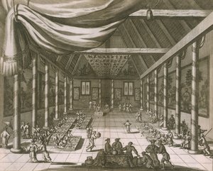 Pałac Cesarski, Pekin, 1670 autorstwa Dutch School