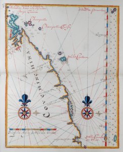 Mapa Cochin-Chiny, Azja. autorstwa Dutch School
