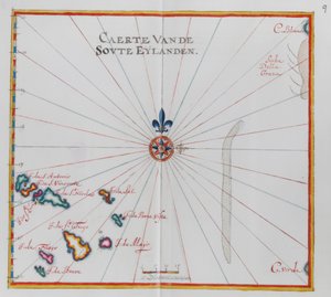 Mapa Wysp Zielonego Przylądka. autorstwa Dutch School