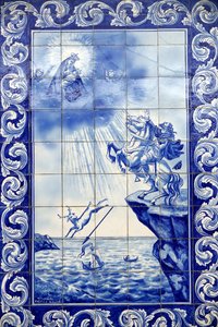 Cud Matki Bożej z Nazare. Kościół Matki Bożej z Nazare (Largo Nossa Senhora da Nazare). Portugalia.