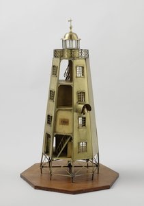 Model latarni morskiej Pigeon Island na Jawie autorstwa Dutch School