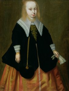 Portret młodej dziewczyny, Szkoła Friesland, 1644