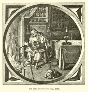 Scena z Houwelick, Jacob Cats, 1625 autorstwa Dutch School