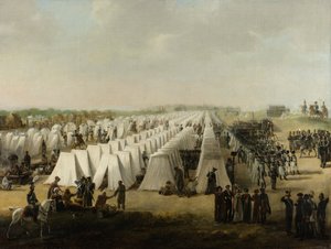 Obóz wojskowy w Rijen, 1831-5 autorstwa Dutch School