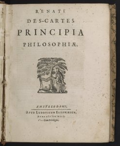 Strona tytułowa Zasad filozofii Rene Descartes autorstwa Dutch School