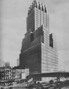 Cuda starożytnego Babilonu zdeklasowane we współczesnym Nowym Jorku, ok. 1935 r autorstwa ENA