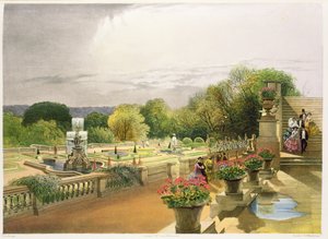 The Parterre, Harewood House koło Leeds, pub. przez Thomasa McLeana
